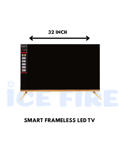 Ice Fire Full HD (32 inch) Frameless Smart LED TV Gold Edition