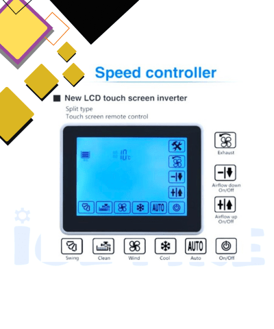 WALL DISPLAY & CONTROLLER FOR AIR COOLER MULTI SPEED INTERNAL CONTROLLER