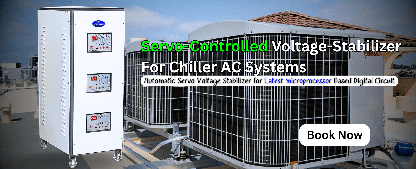 Chiller-AC-servo-voltage-stabilizer